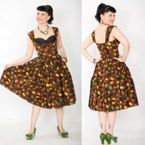 ModCloth Bernie Dexter Tiki Mask Dress Medium